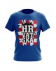 Navijačka majica s natpisom "HRVATSKA" - plava