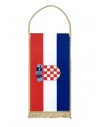Table flag of Croatia - 24x12cm - with Gold Fringe