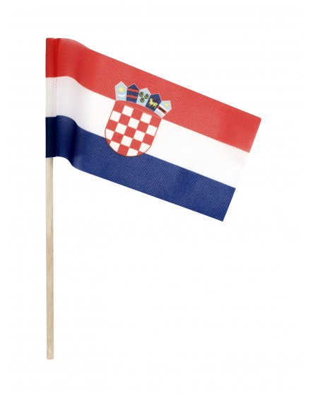 Zastava Republike Hrvatske na štapiću - 60x30cm