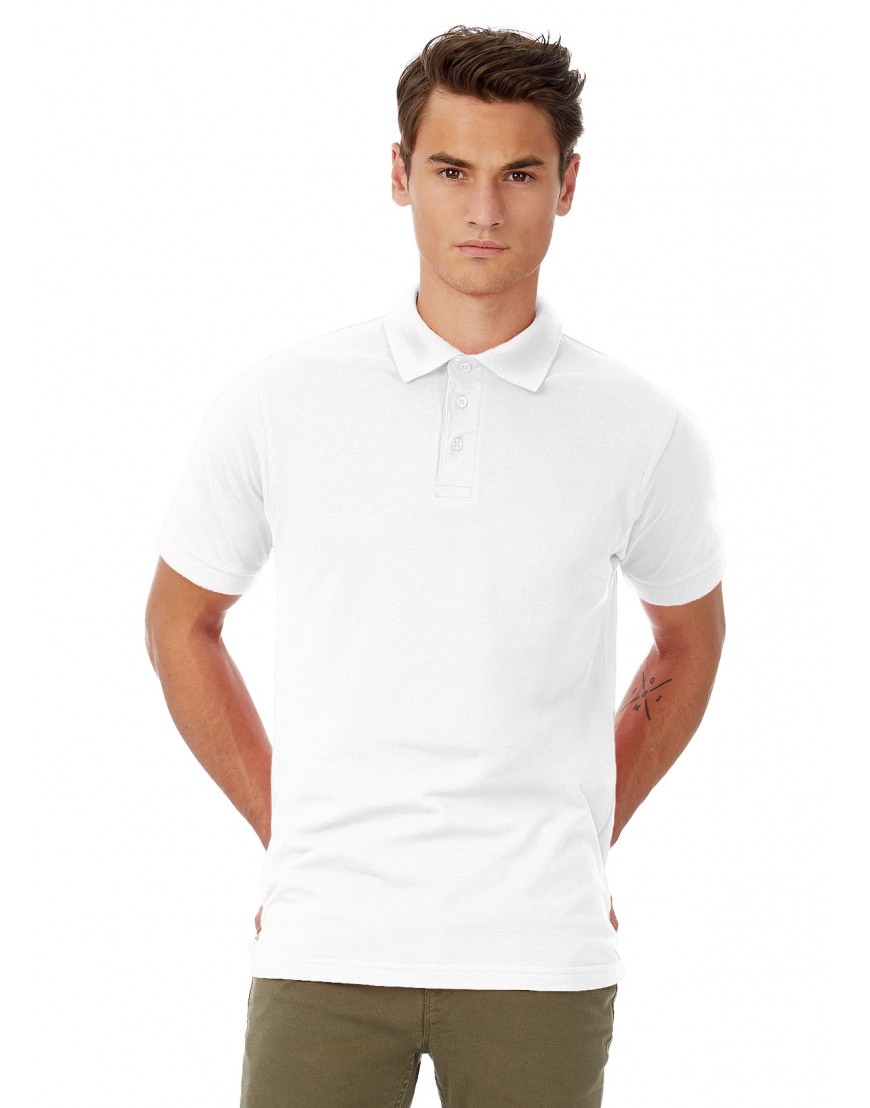Polo shirt B&C White - Fotex