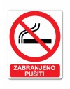 Naljepnica - zabranjeno pušiti