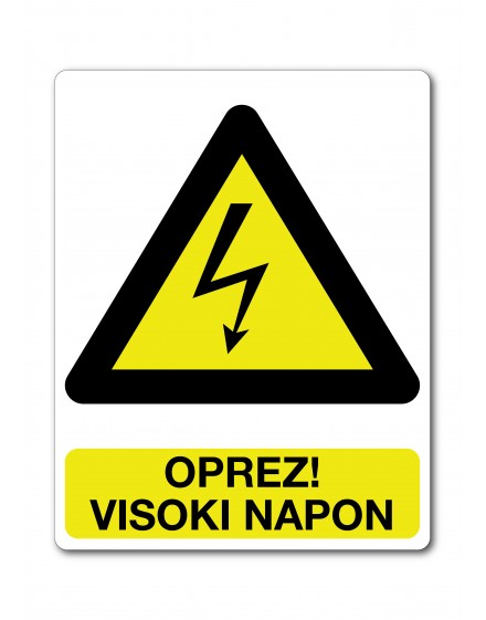 Sign - Danger! High voltage