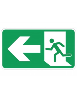 Sign - Emergency exit - Left