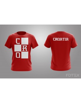 Navijačka majica CRO - EURO - crvena